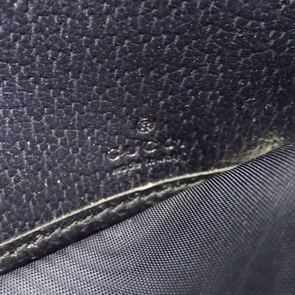 Gucci Wallet Long Wallet Chain Wallet GG Supreme Beige Blue Navy - Picture 5 of 7